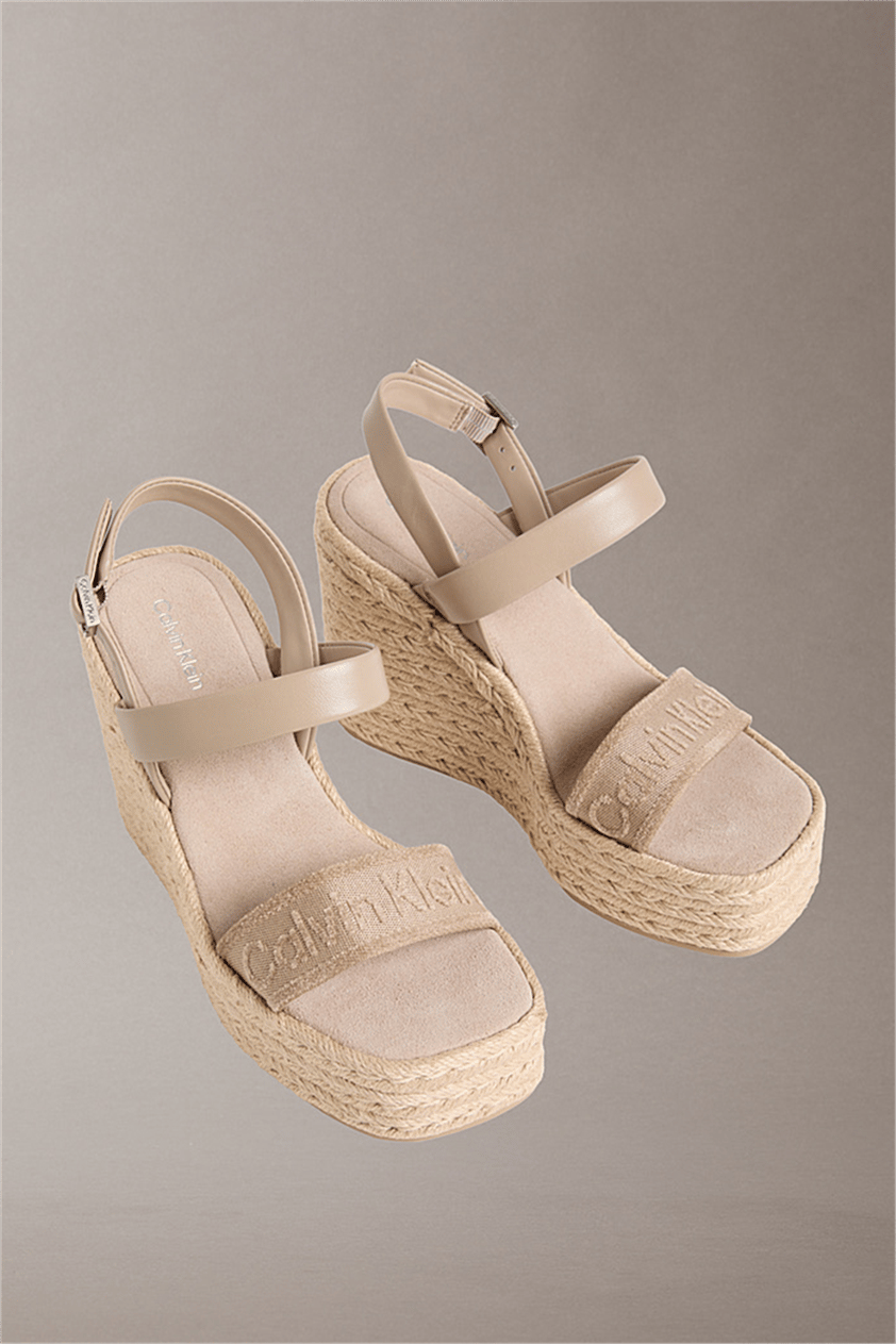 Calvin Klein Wedge Espad 70 Webbi Kadın Espadril Gri