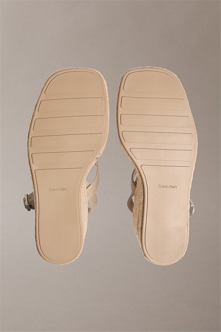 Calvin Klein Wedge Espad 70 Webbi Kadın Espadril Gri