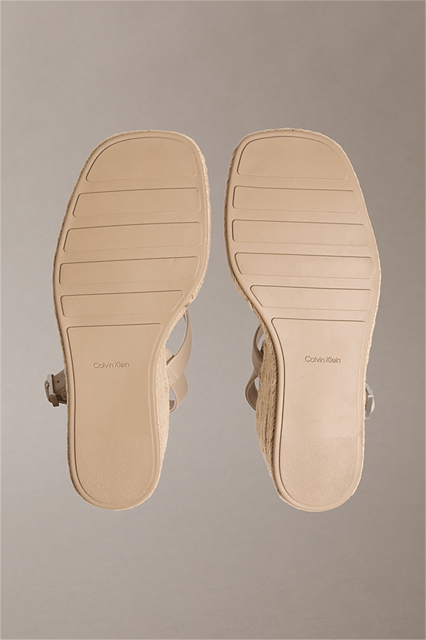 Calvin Klein Wedge Espad 70 Webbi Kadın Espadril Gri