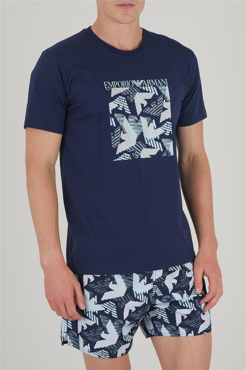 Emporio Armani Erkek Bisiklet Yaka T-Shirt