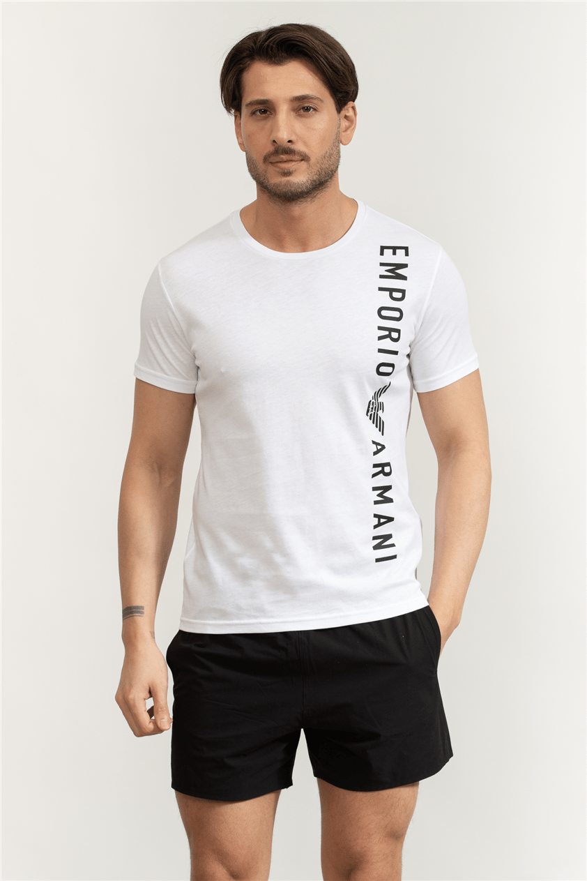 Emporio Armani Erkek Bisiklet Yaka T-Shirt