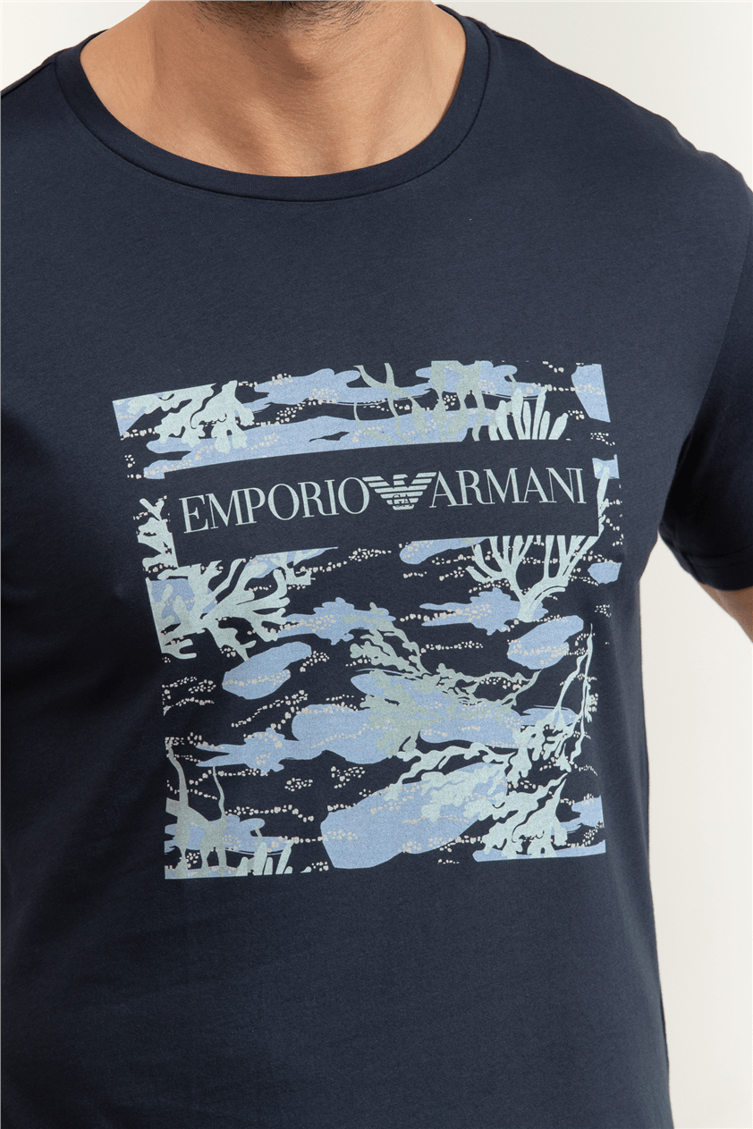 Emporio Armani Erkek Bisiklet Yaka T-Shirt