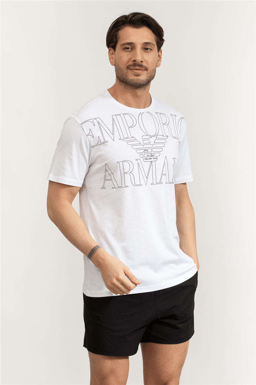 Emporio Armani Erkek Bisiklet Yaka T-Shirt