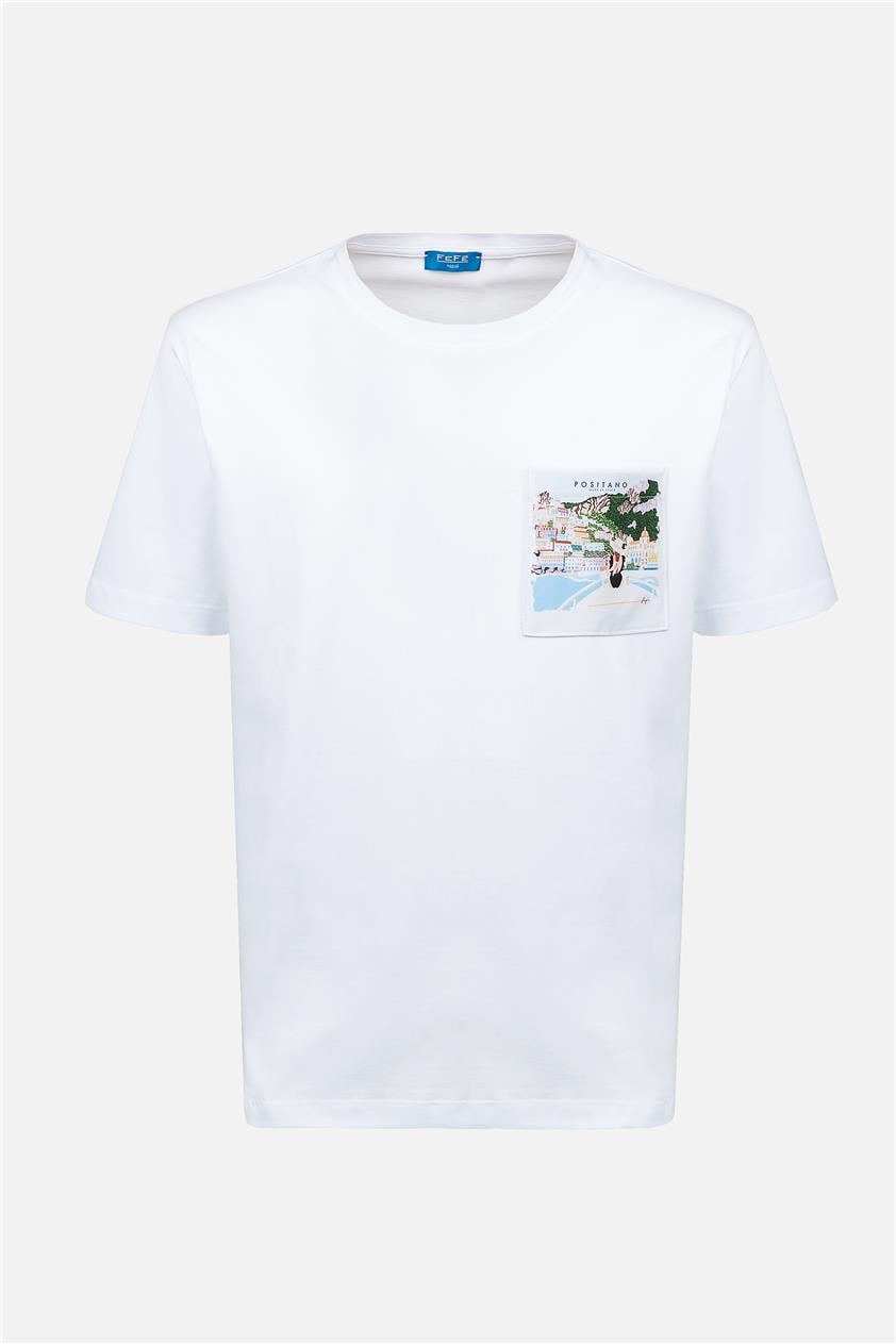 FEFE NAPOLI Erkek Bisiklet Yaka T-Shirt