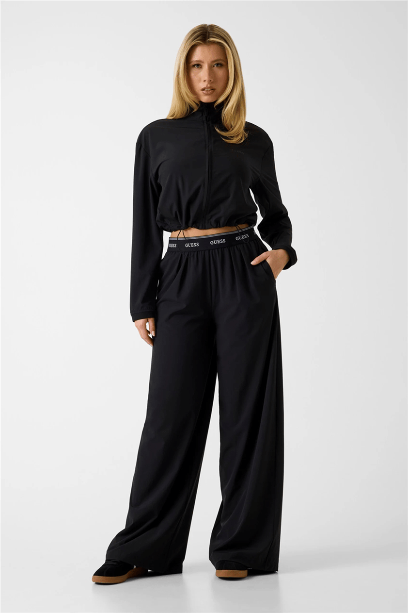 Guess Selene Kadın Aktif Fermuarlı Sweatshirt Siyah