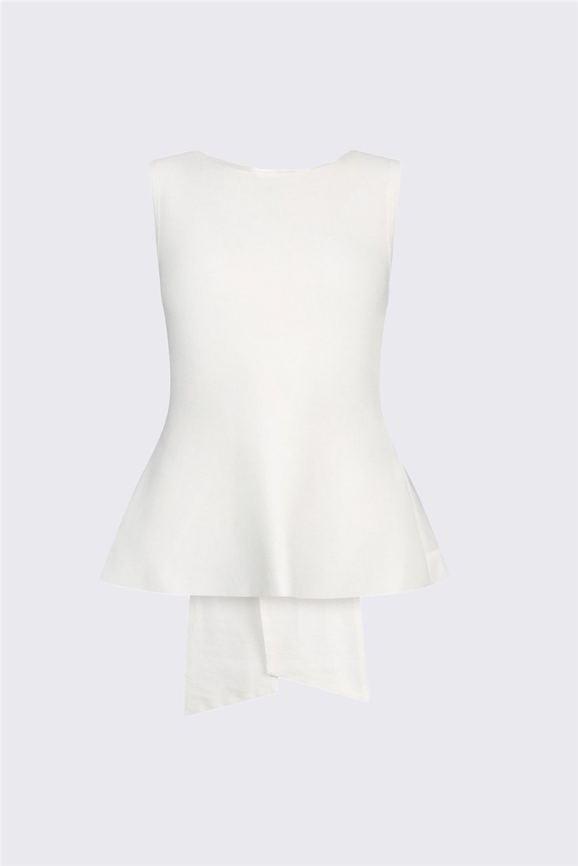 Liu Jo 3.0 Maglia Chiusa S/M Kadın Triko Beyaz