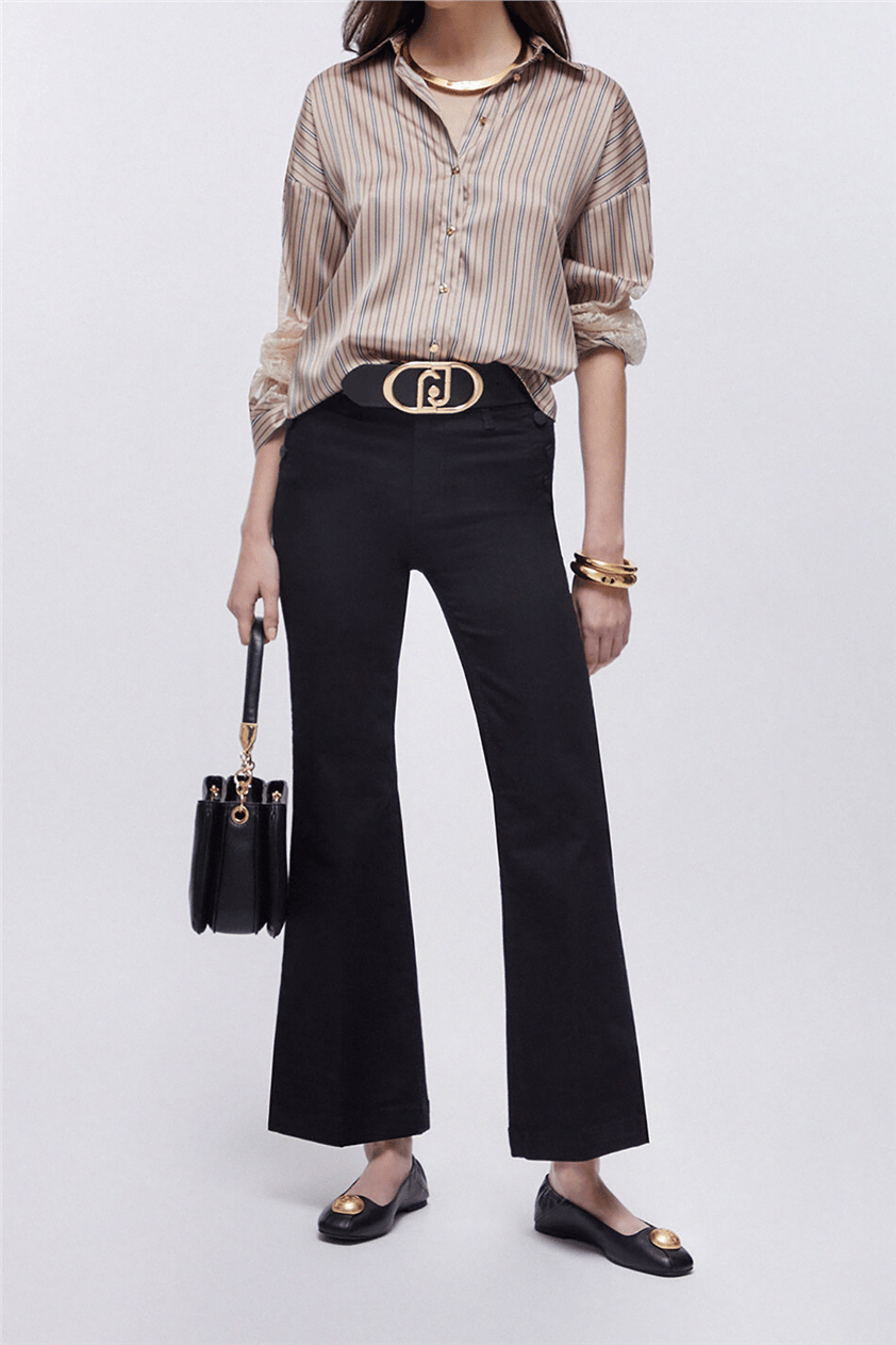 Liu Jo B.Up Flare Jewel H.W. Kadın Pantolon Siyah