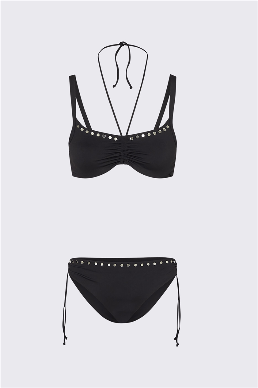 Liu Jo Bikini Ferretto Slip Global Kadın Bikini Takımı Siyah