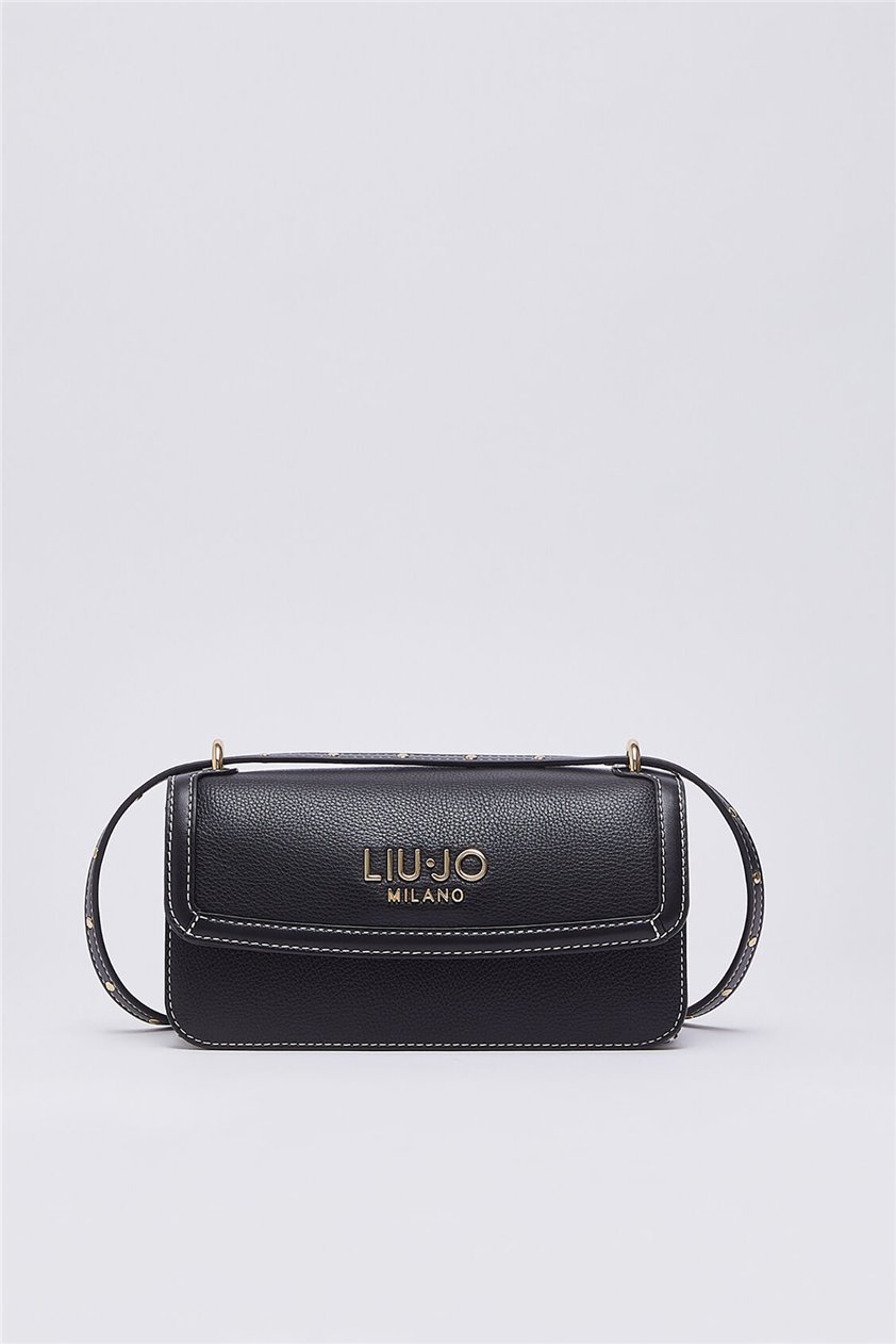 Liu Jo Ecs Crossbody East/West Kadın Mini Omuz Çantası Siyah