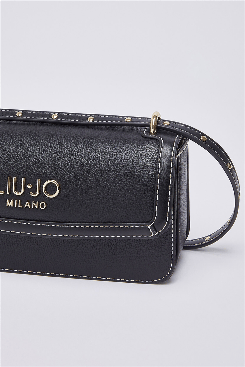 Liu Jo Ecs Crossbody East/West Kadın Mini Omuz Çantası Siyah