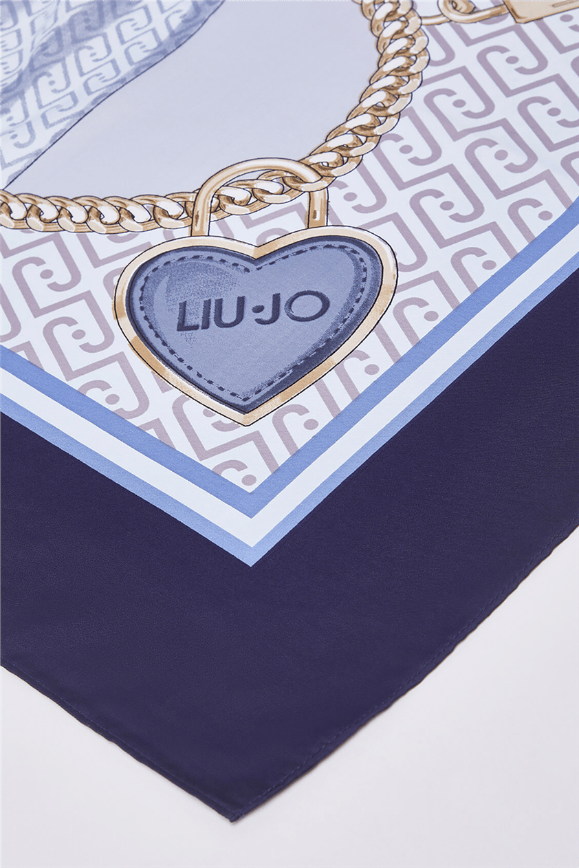 Liu Jo Ecs Fiocco Kadın Fular Mavi