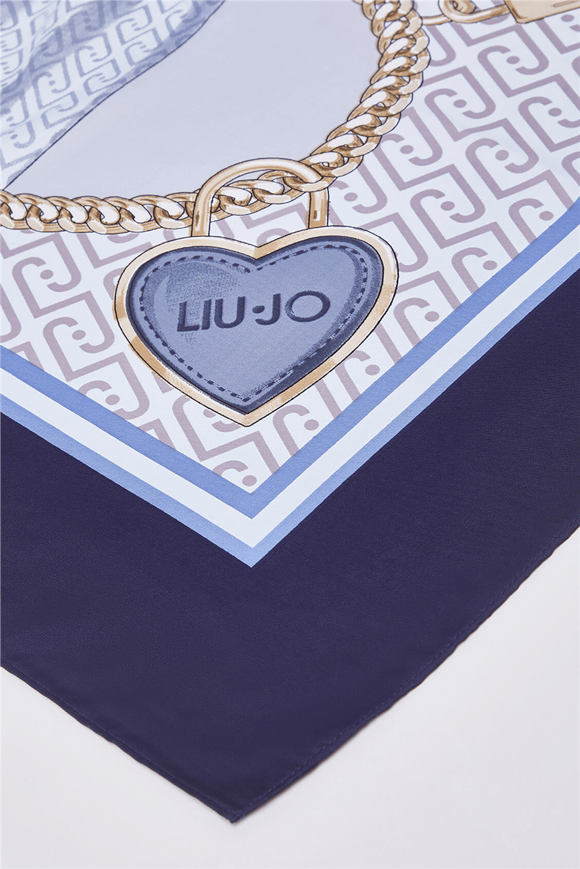 Liu Jo Ecs Fiocco Kadın Fular Mavi