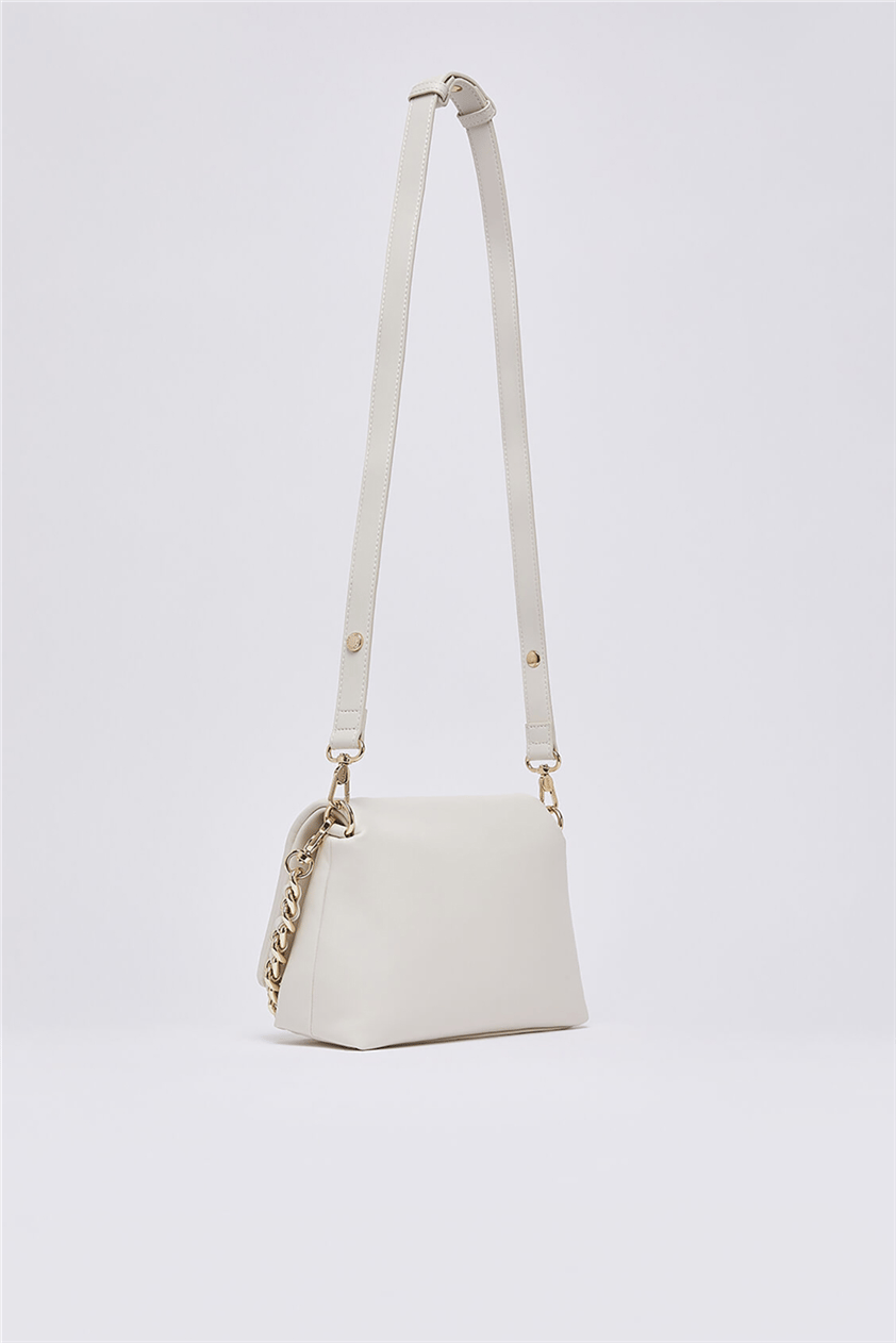 Liu Jo Ecs M Crossbody Kadın Mini Omuz Çantası Krem