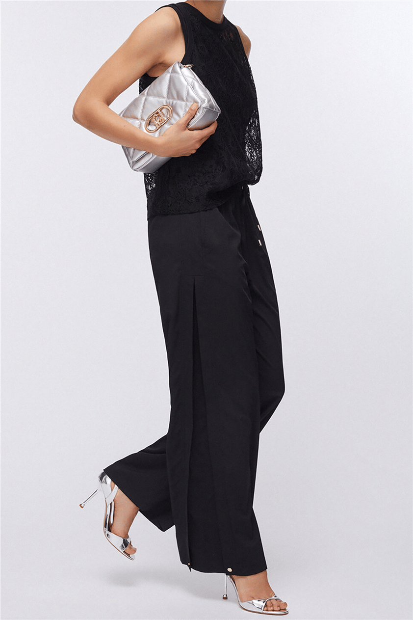 Liu Jo Ecs Pant.Ts Tpotf Lungo Kadın Pantolon Siyah