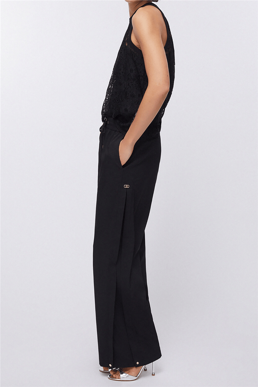 Liu Jo Ecs Pant.Ts Tpotf Lungo Kadın Pantolon Siyah