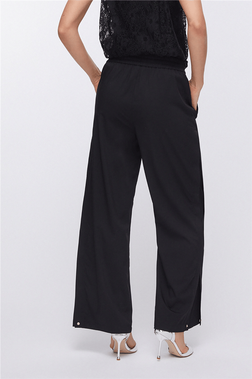 Liu Jo Ecs Pant.Ts Tpotf Lungo Kadın Pantolon Siyah
