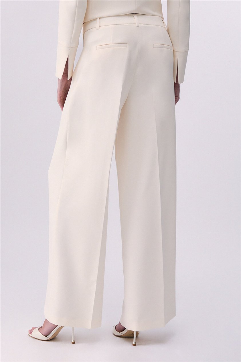 Liu Jo Ecs Pant.Ts Lungo Kadın Pantolon Krem