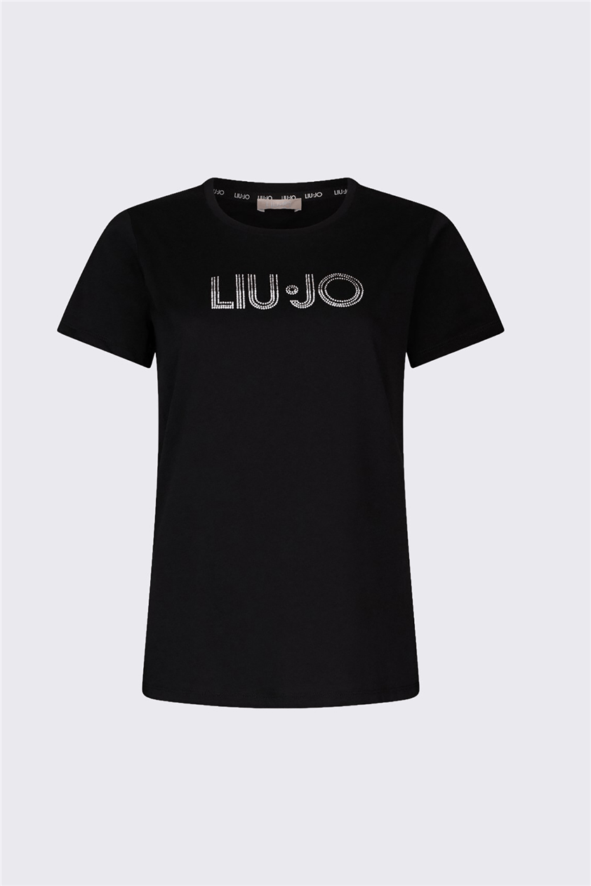 Liu Jo Ecs T-Shirt Moda M/C Kadın Bisiklet Yaka T-Shirt Çok Renkli