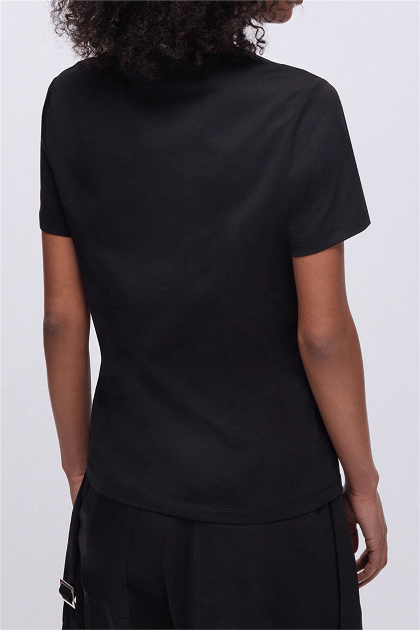 Liu Jo Ecs T-Shirt Moda M/C Kadın Bisiklet Yaka T-Shirt Çok Renkli