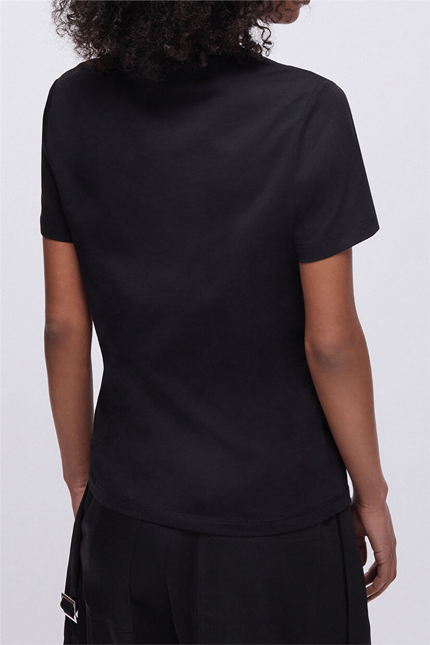 Liu Jo Ecs T-Shirt Moda M/C Kadın Bisiklet Yaka T-Shirt Çok Renkli