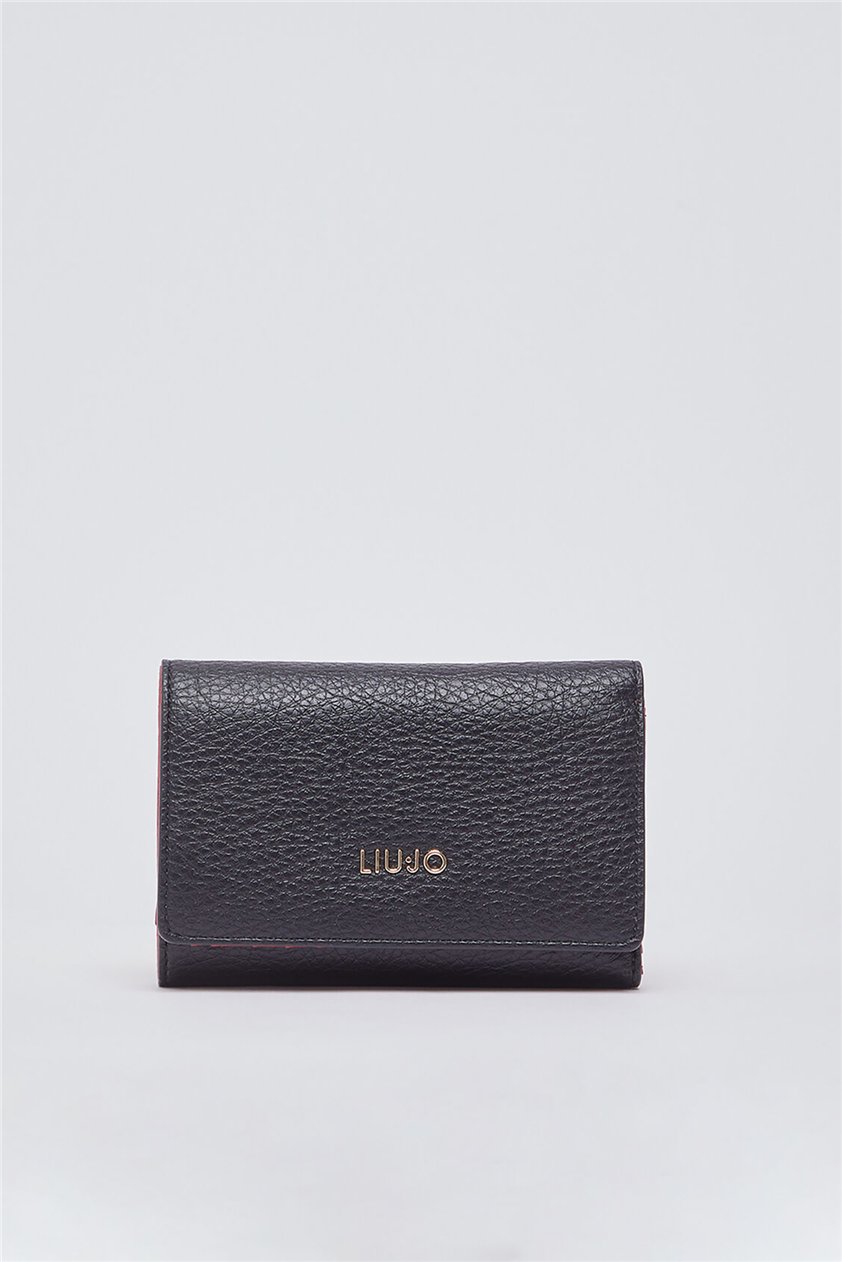 Liu Jo M Trifold Kadın Cüzdan Siyah
