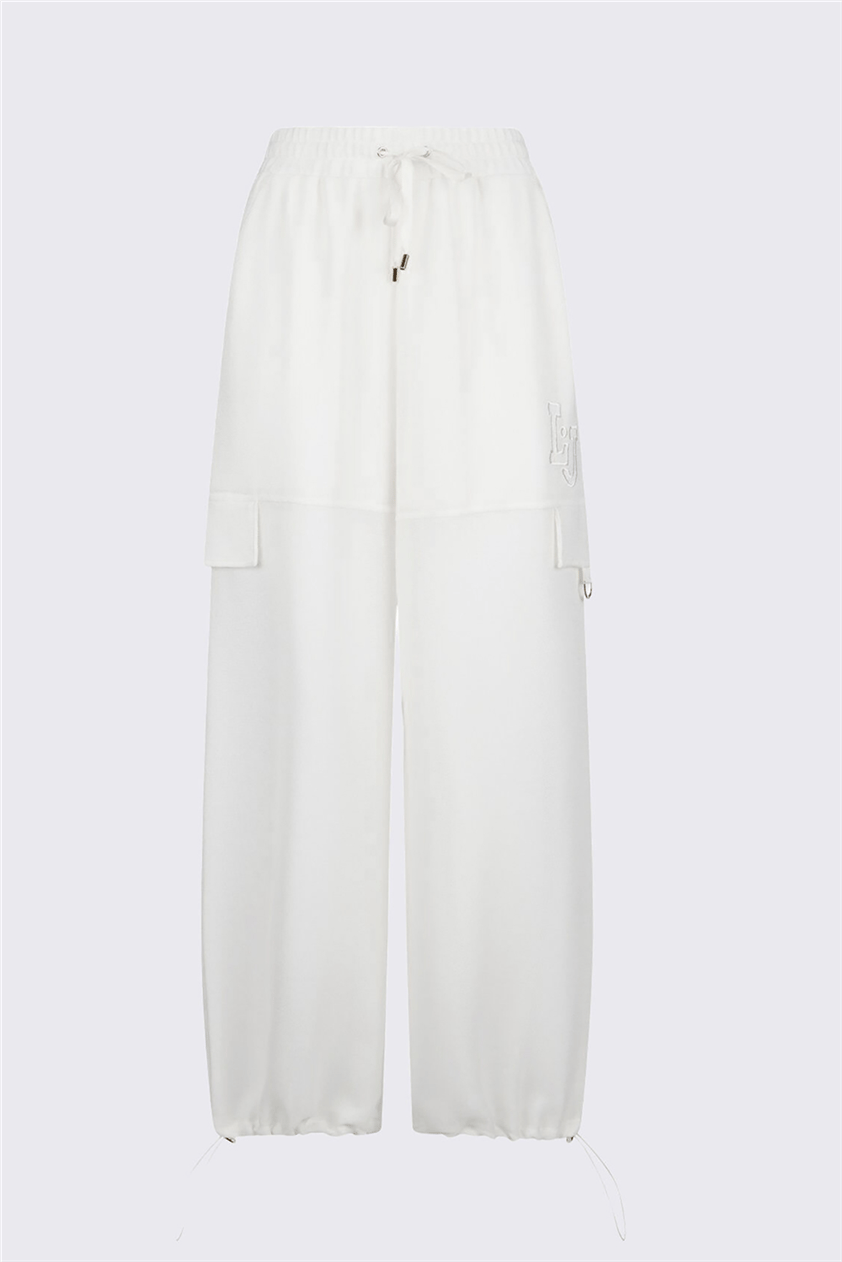 Liu Jo Pant.Ts Tpotf Lungo Kadın Pantolon Beyaz