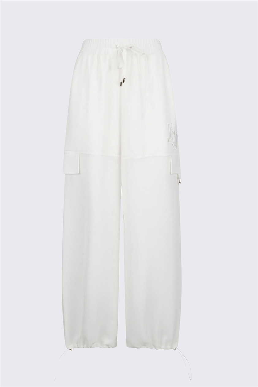 Liu Jo Pant.Ts Tpotf Lungo Kadın Pantolon Beyaz