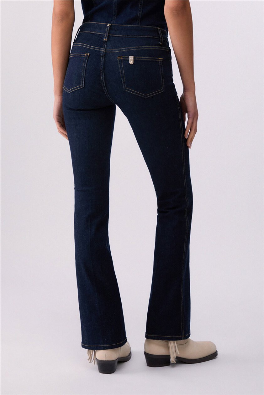 Liu Jo Pant. Boot Cut Belt H.W. Kadın Jean Pantolon Çok Renkli