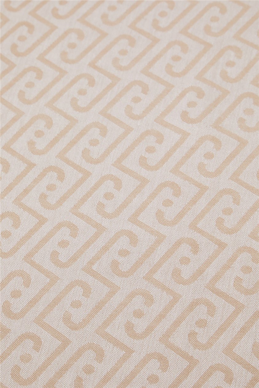 Liu Jo Stola New Logo Chain Jacq Kadın Şal Kum beji