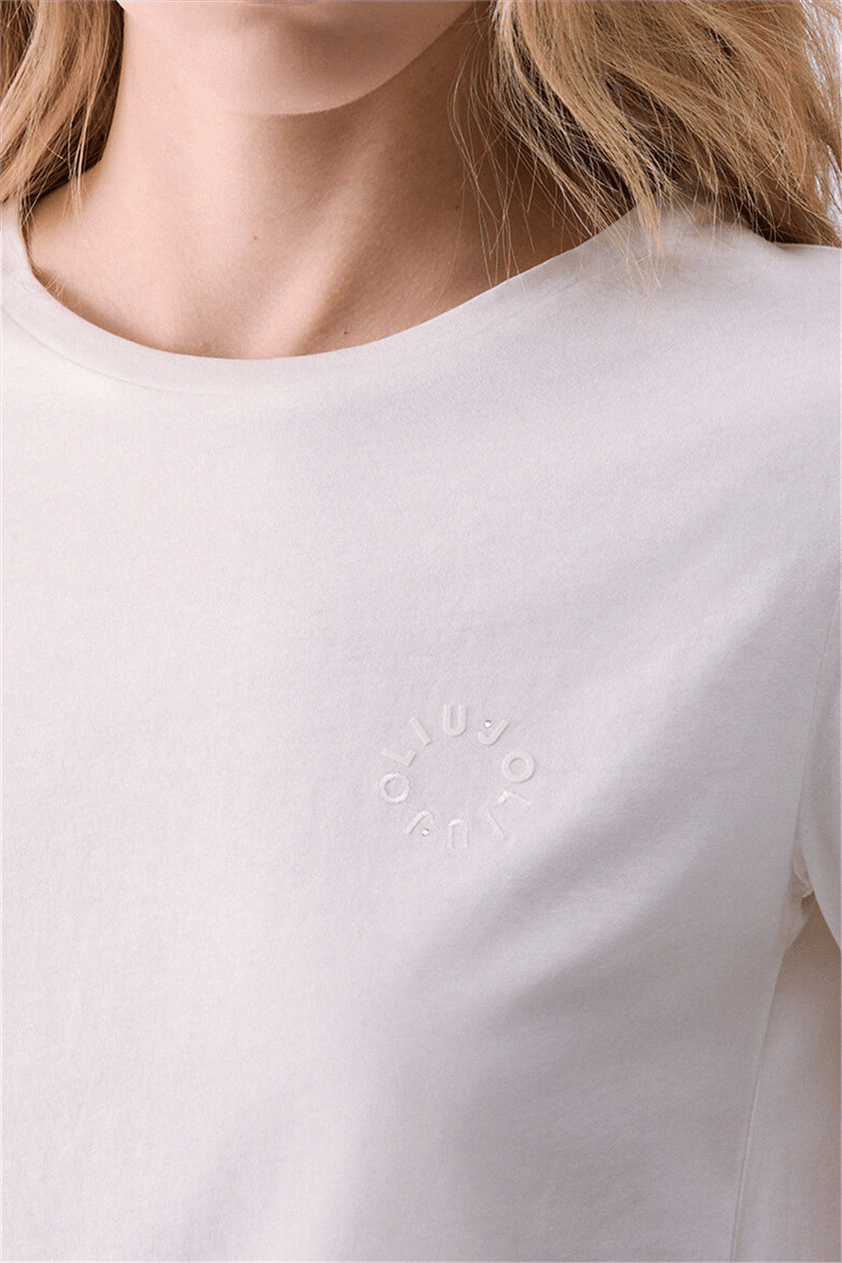 Liu Jo T-Shirt Basica M/C Kadın Bisiklet Yaka T-Shirt