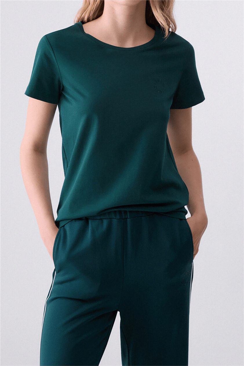 Liu Jo T-Shirt Basica M/C Kadın Bisiklet Yaka T-Shirt
