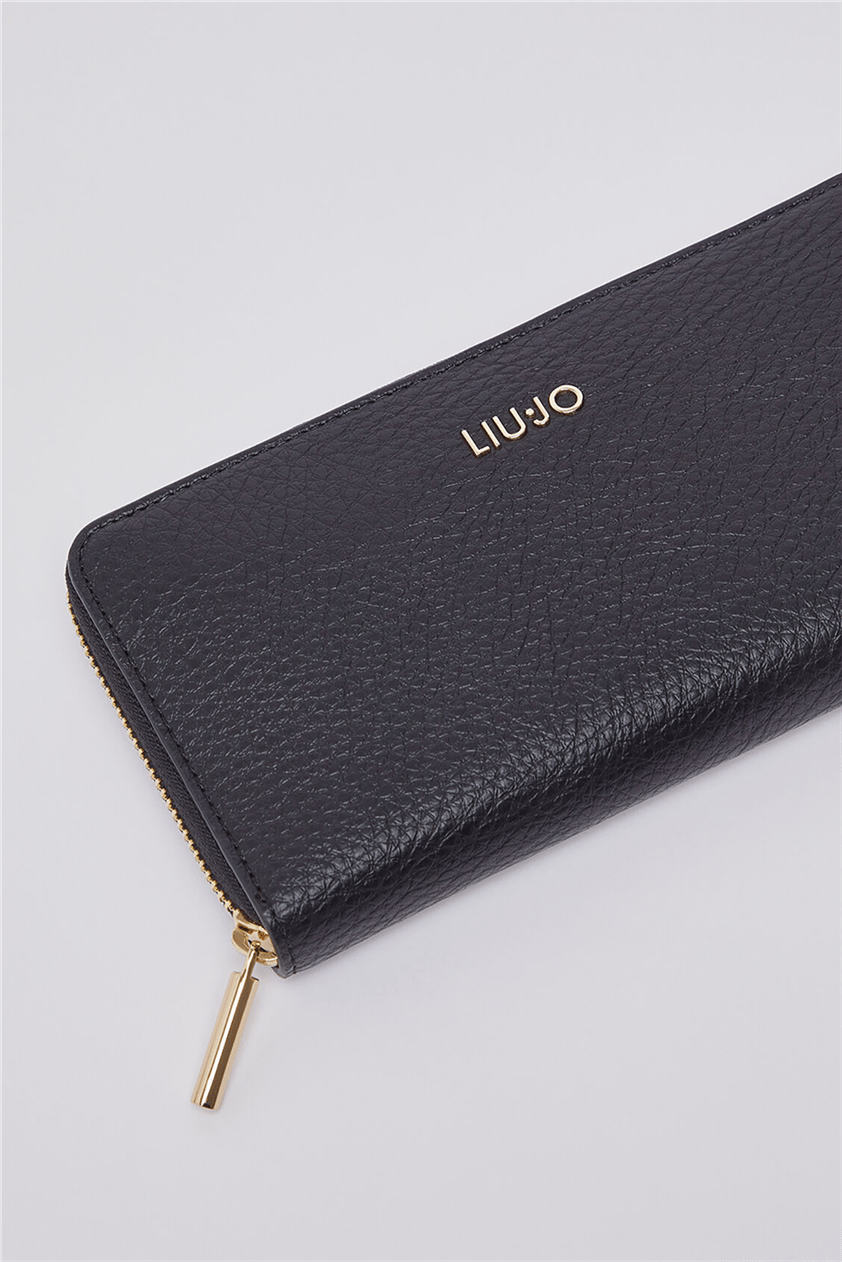 Liu Jo XL Zip Around Kadın Cüzdan Siyah