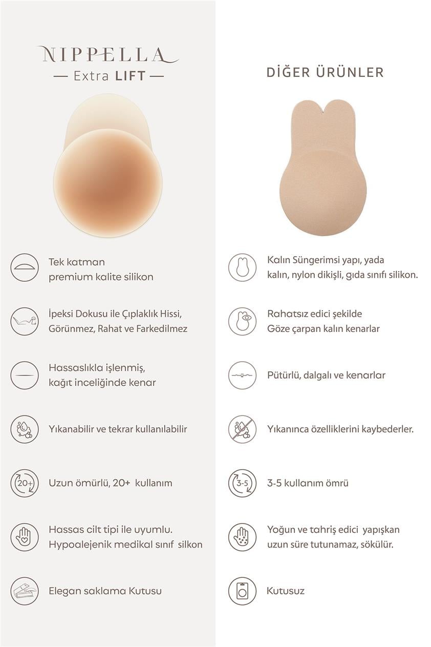 Nippella Extra Lift(Dikleştirici) Göğüs Ucu Kapatıcı