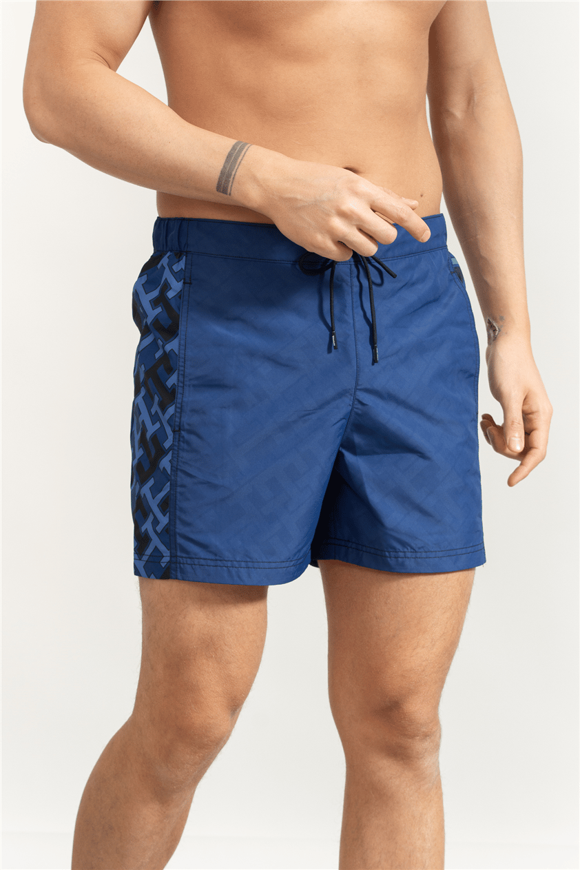 Tommy Hilfiger Medium Drawstring Print Erkek Şort Mayo