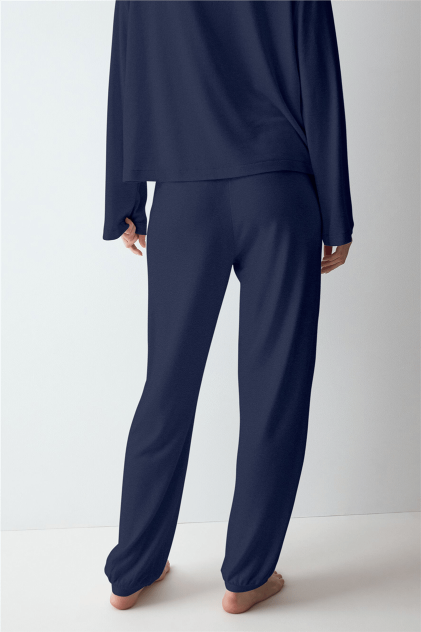 Triumph Cozy Comfort Cozy Trouser X 01 Kadın Eşofman Altı Mavi