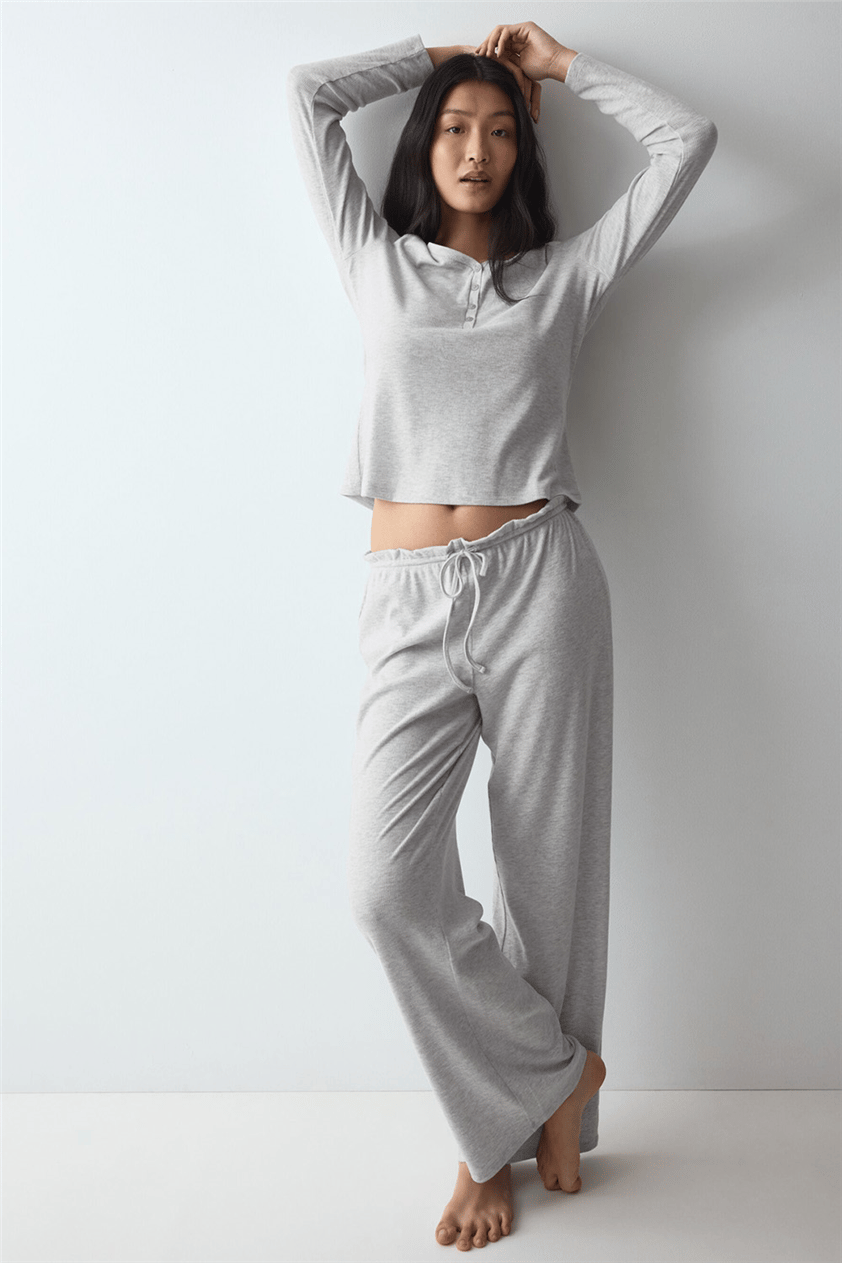 Triumph Mix & Match Trousers Soft Kadın Pijama Altı Gri