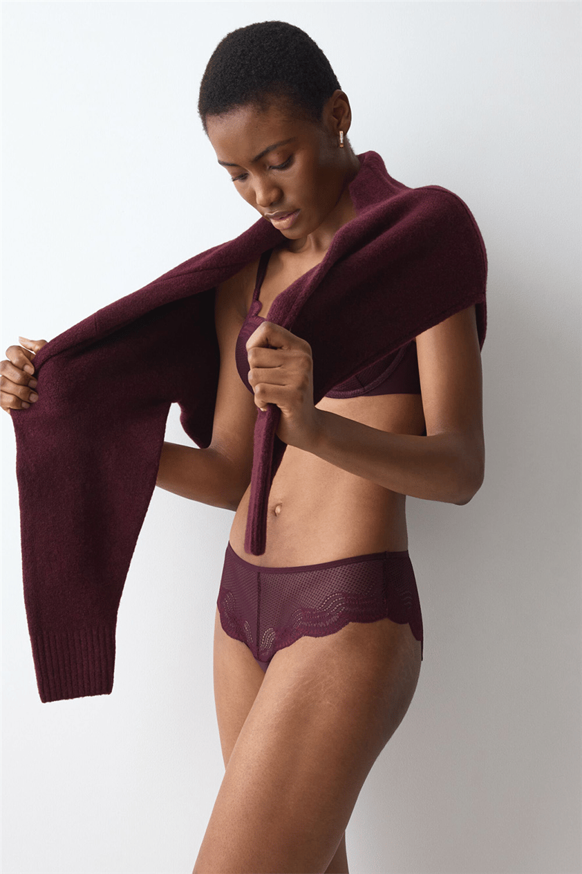 Triumph Triumph Comfort Glam Hipster Kadın Külot Bordo