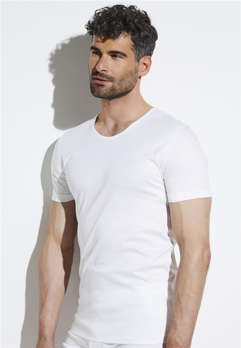 Zimmerli Erkek Bisiklet Yaka T-Shirt