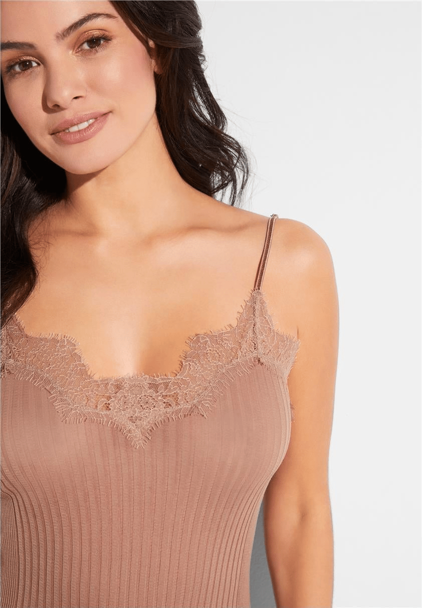 Zimmerli Kadın Richelieu Askılı T-Shirt Pembe