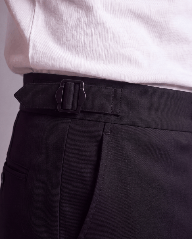 Erkek Toka Detaylı Kumaş Pantolon