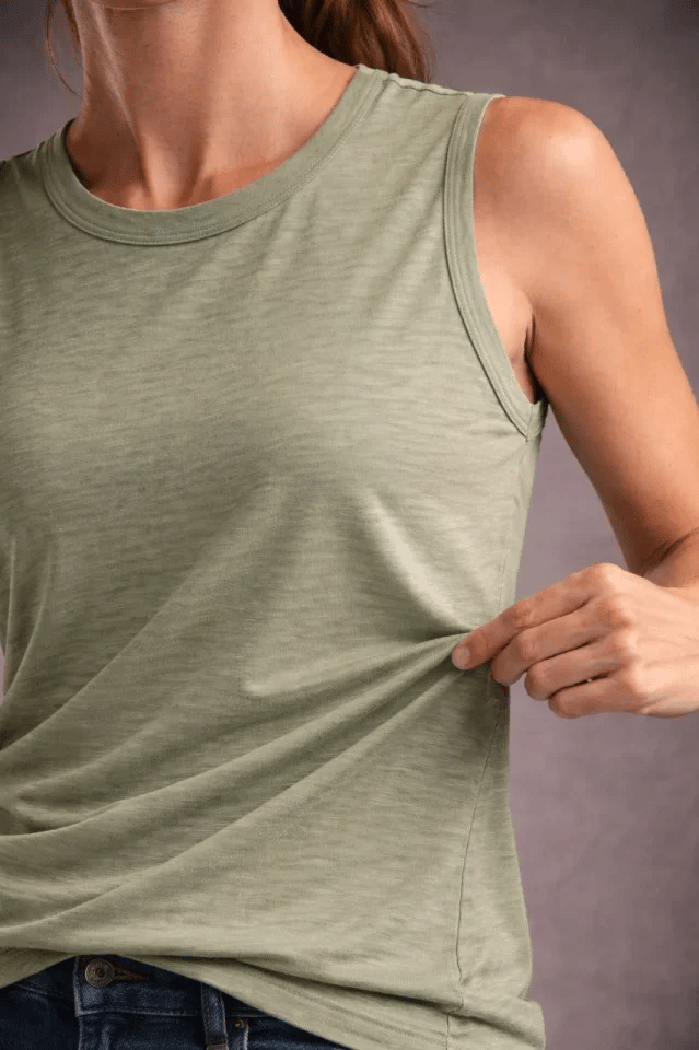 Flamlı Kumaş Sıfır Kolsuz Atlet Basic Spor Üst, Günlük Ve Fitness Kullanımına Uygun - Mint Yeşili