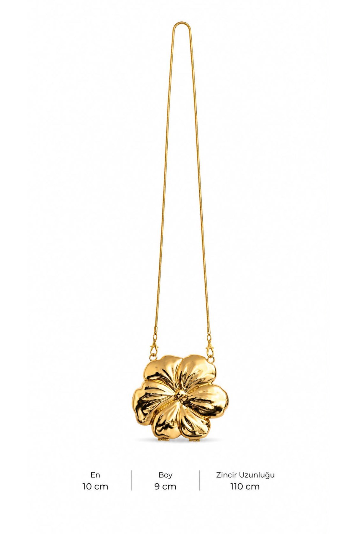 Lotus Gold Zincir Askılı Kadın Mini Çanta