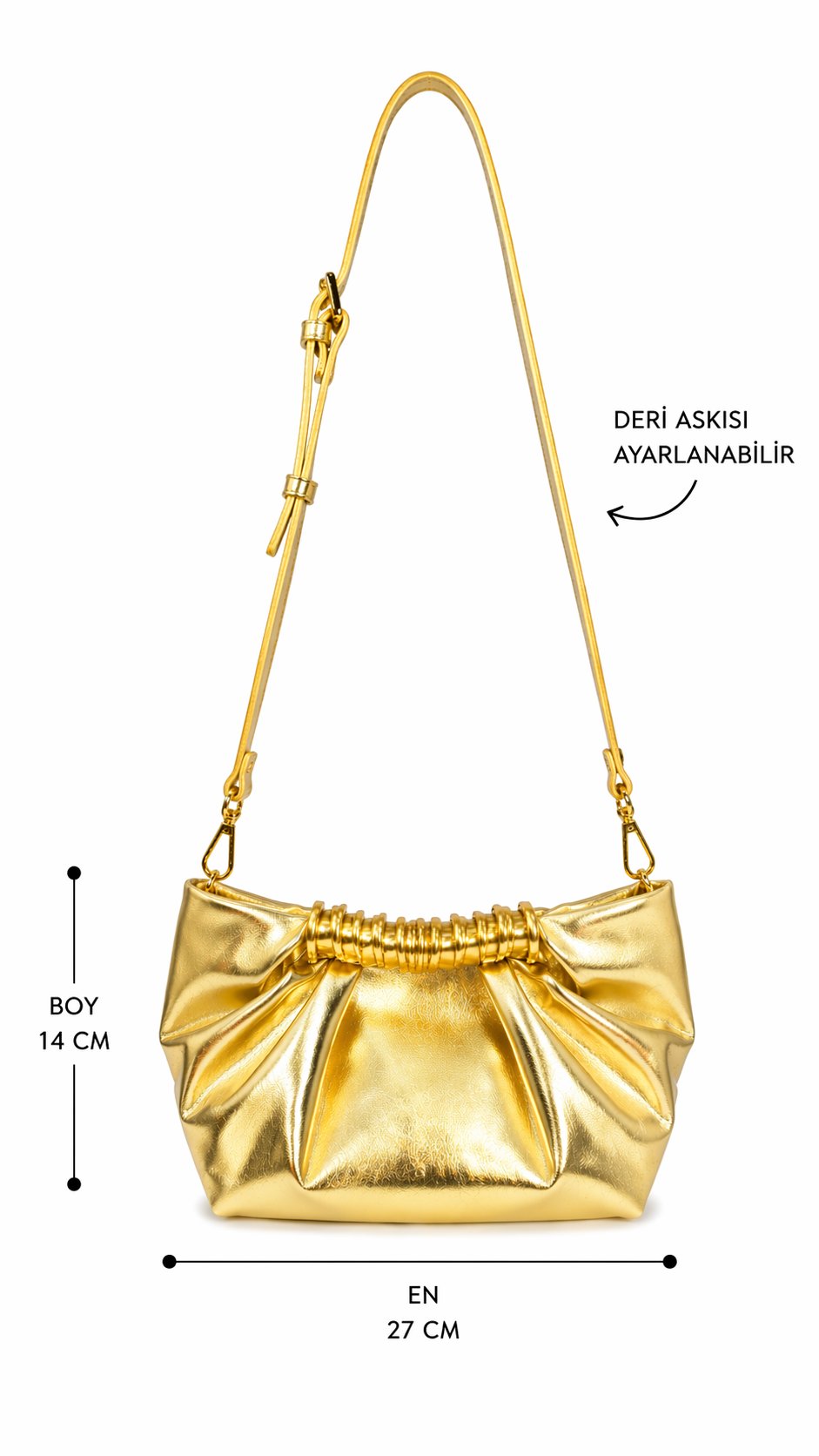 Velina Gold Çanta