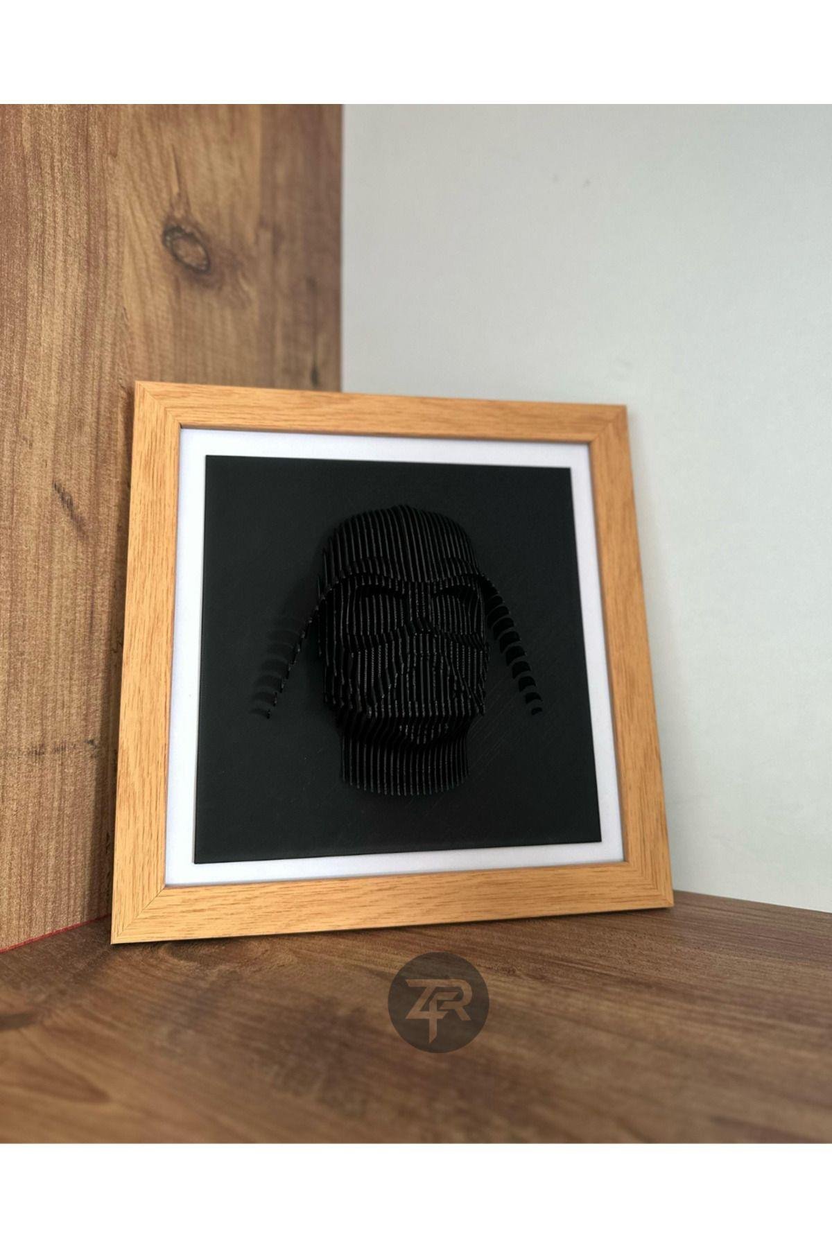 Darth Vader 3 Boyutlu Çerçeveli Tablo