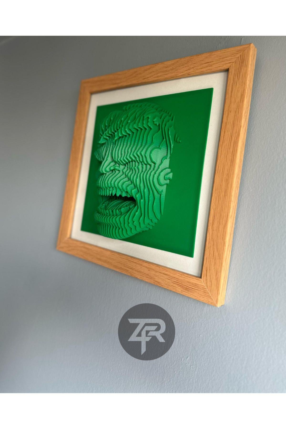 Hulk 3 Boyutlu Çerçeveli Tablo
