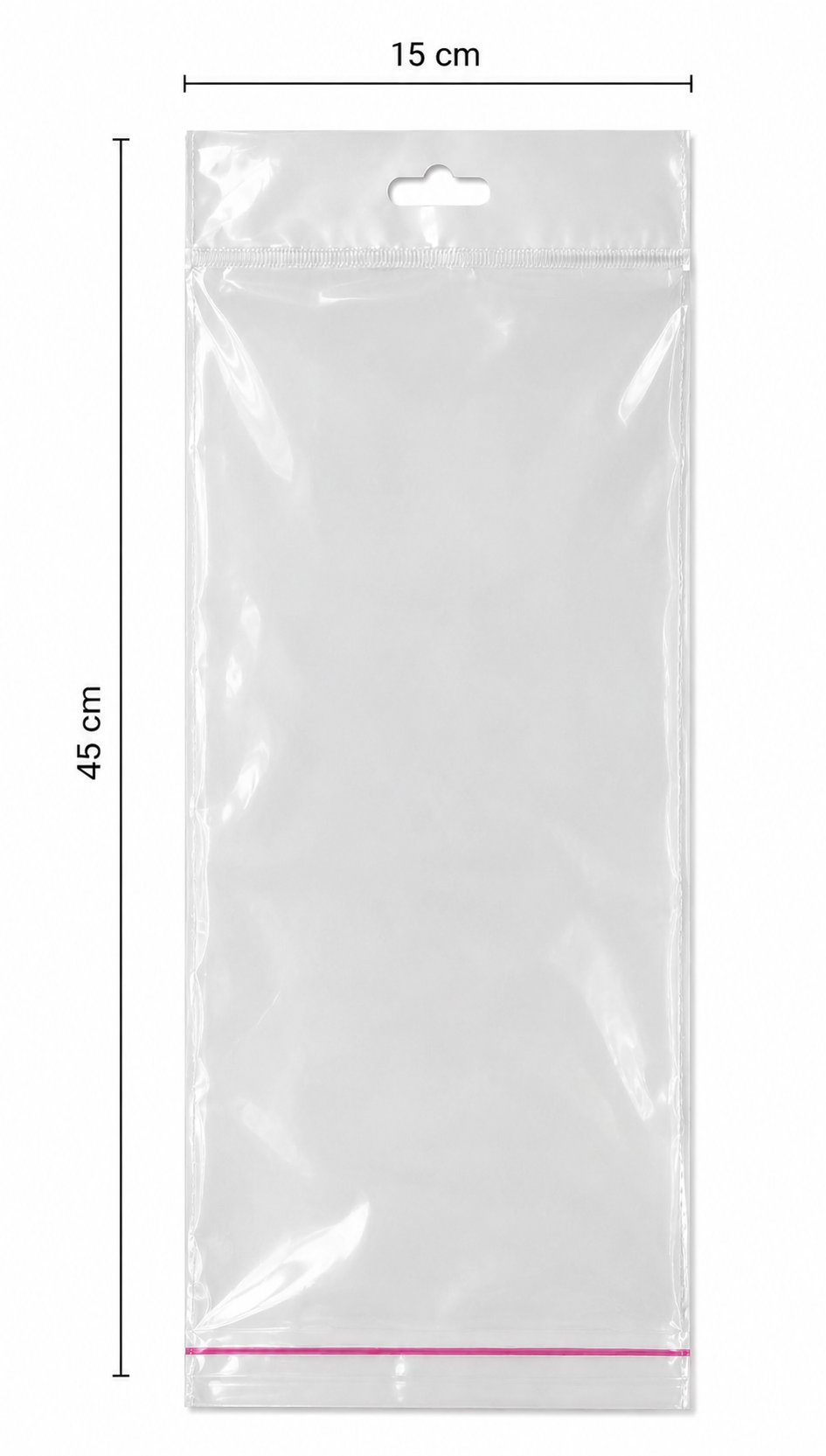 Askılı Bantlı Opp Poşet 15x451000 Adet