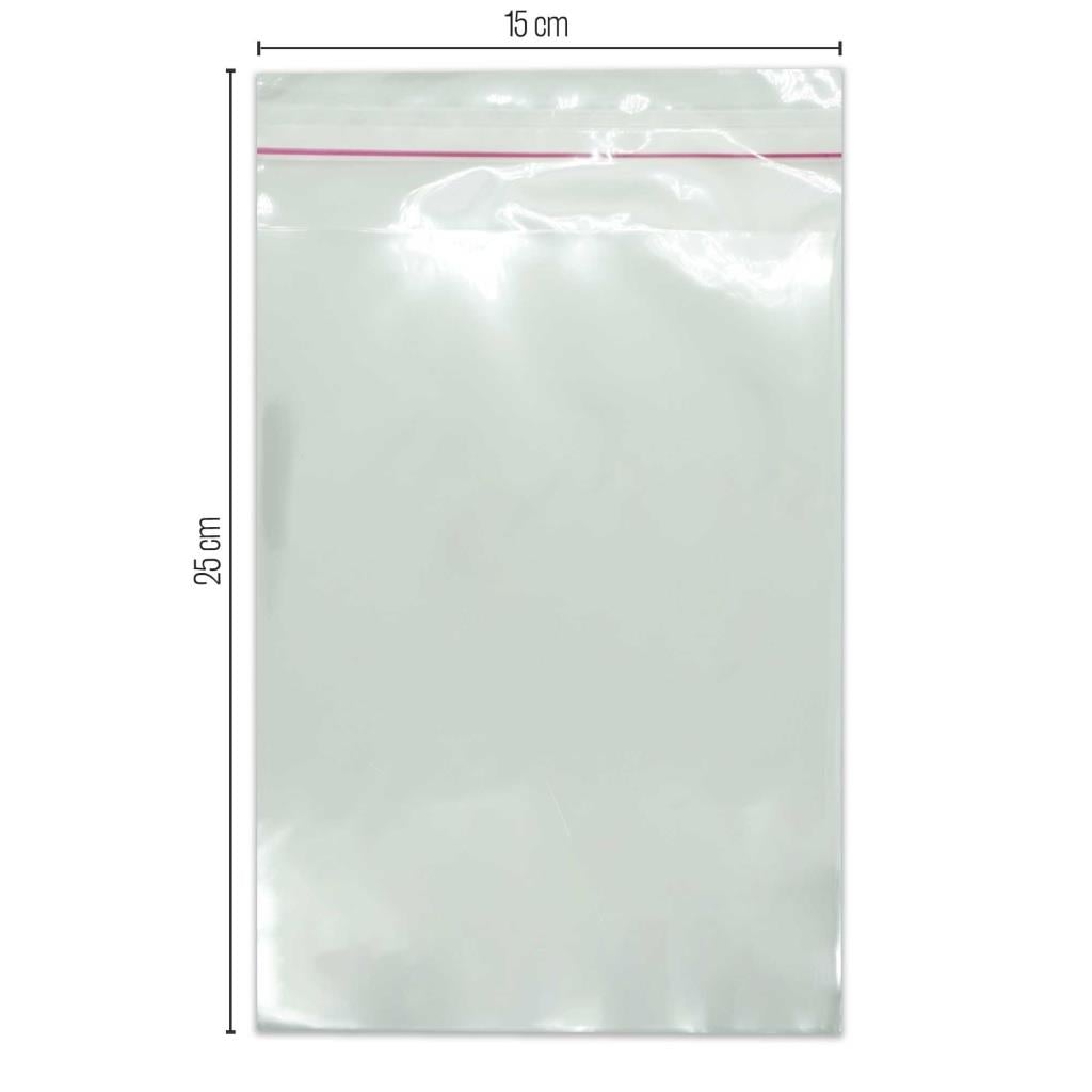 Bantlı Şeffaf Jelatin Poşet (OPP) 15x25 1000 Adet