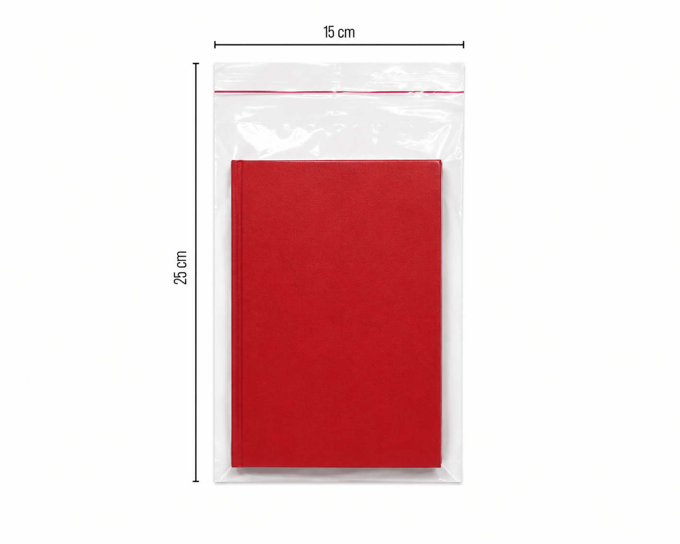 Bantlı Şeffaf Jelatin Poşet (OPP) 15x25 1000 Adet