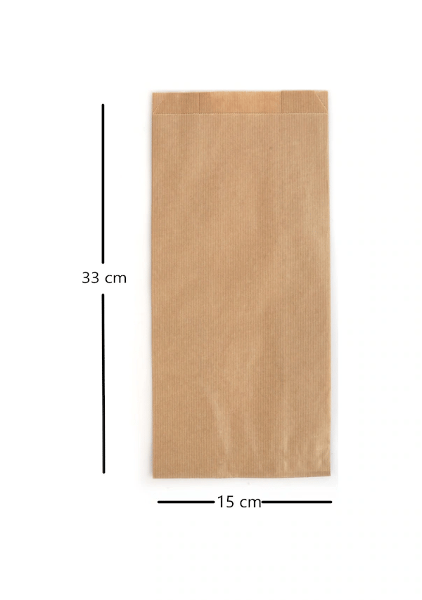 Çizgili Şamua Kraft Kese Kağıdı 15x33 1 Kg