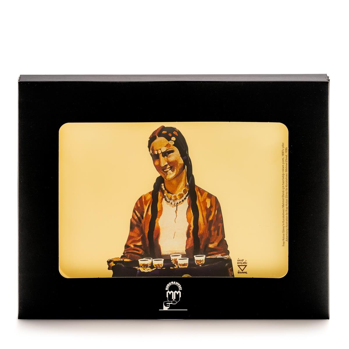 Retro Koleksiyon  Tepsi 'Kahve Sunan Kadın'